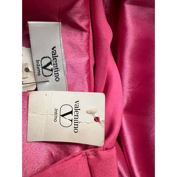 VALENTINO VINTAGE NWT INTIMO PINK ROBE SIZE LARGE - Picture 3 of 10